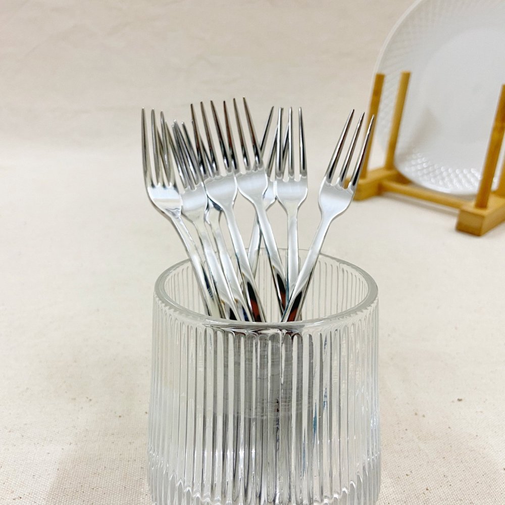 Bộ 6 Dĩa (Nĩa) tráng miệng Miura Daily inox 18/0 chống trơn trượt